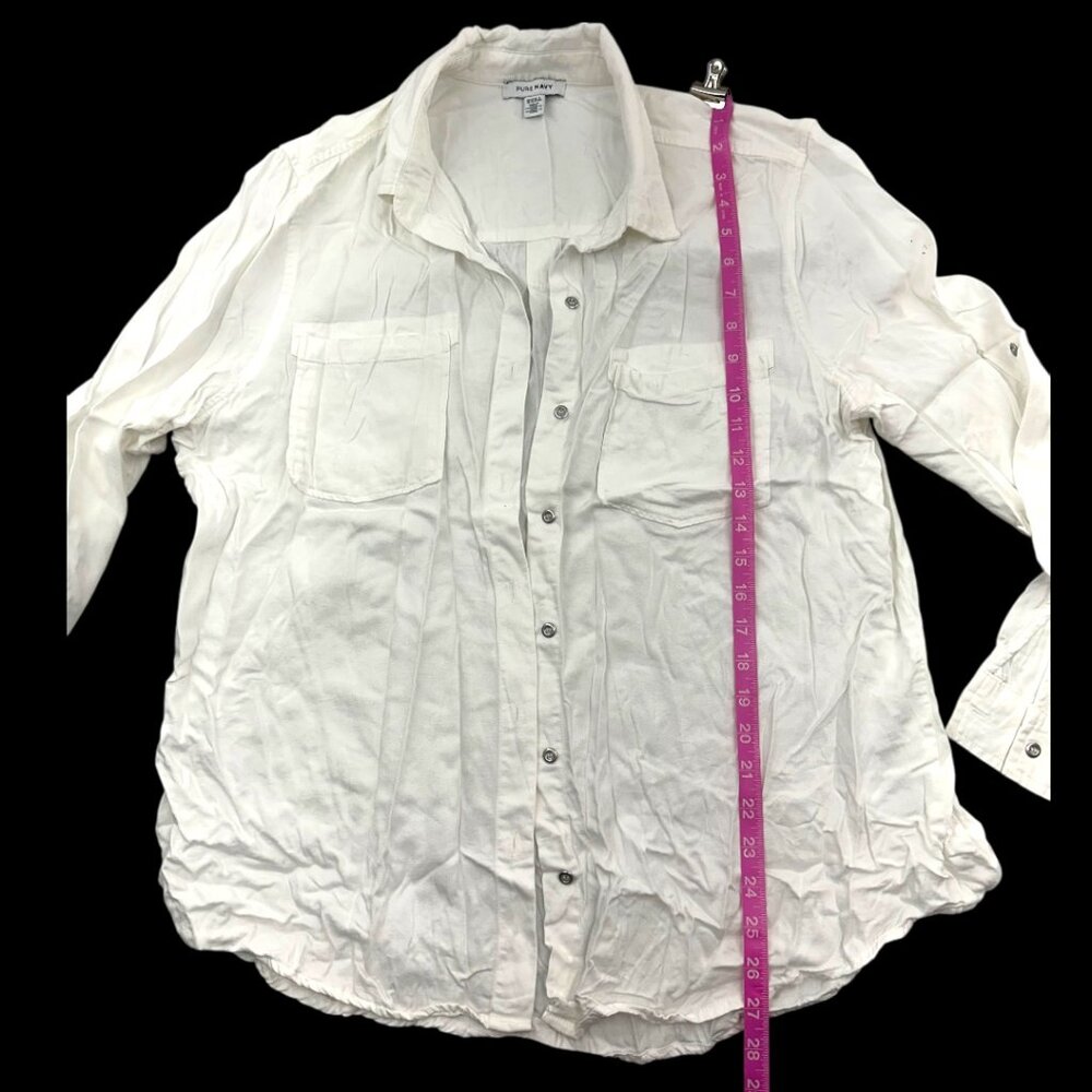 Pure Navy Linen Button Down - image 7